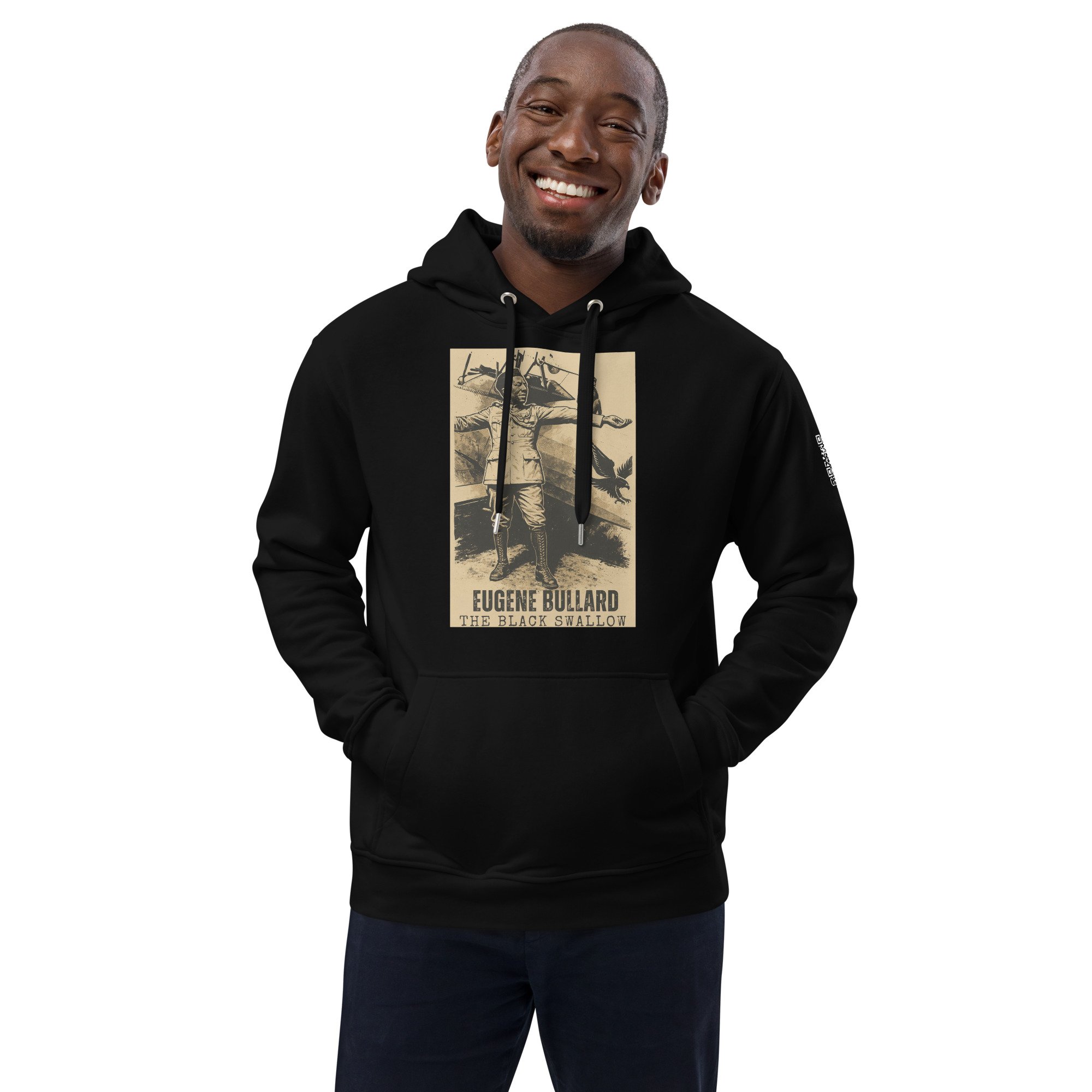 Eugene Bullard "Black Swallow of Death" Premium eco hoodie