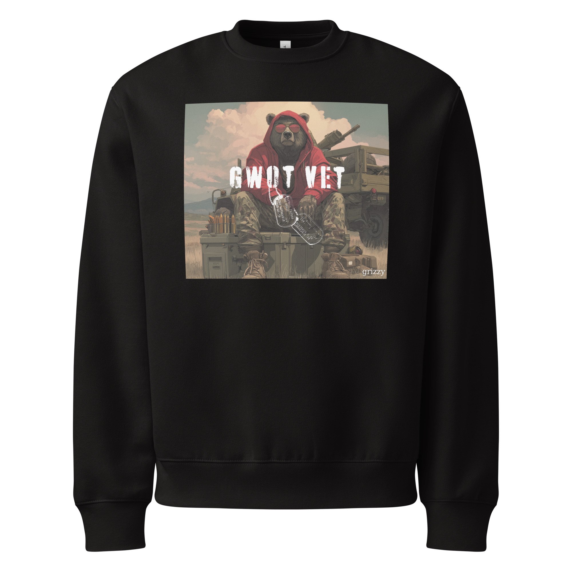 Grizzy Vet GWOT Oversized Sweatshirt