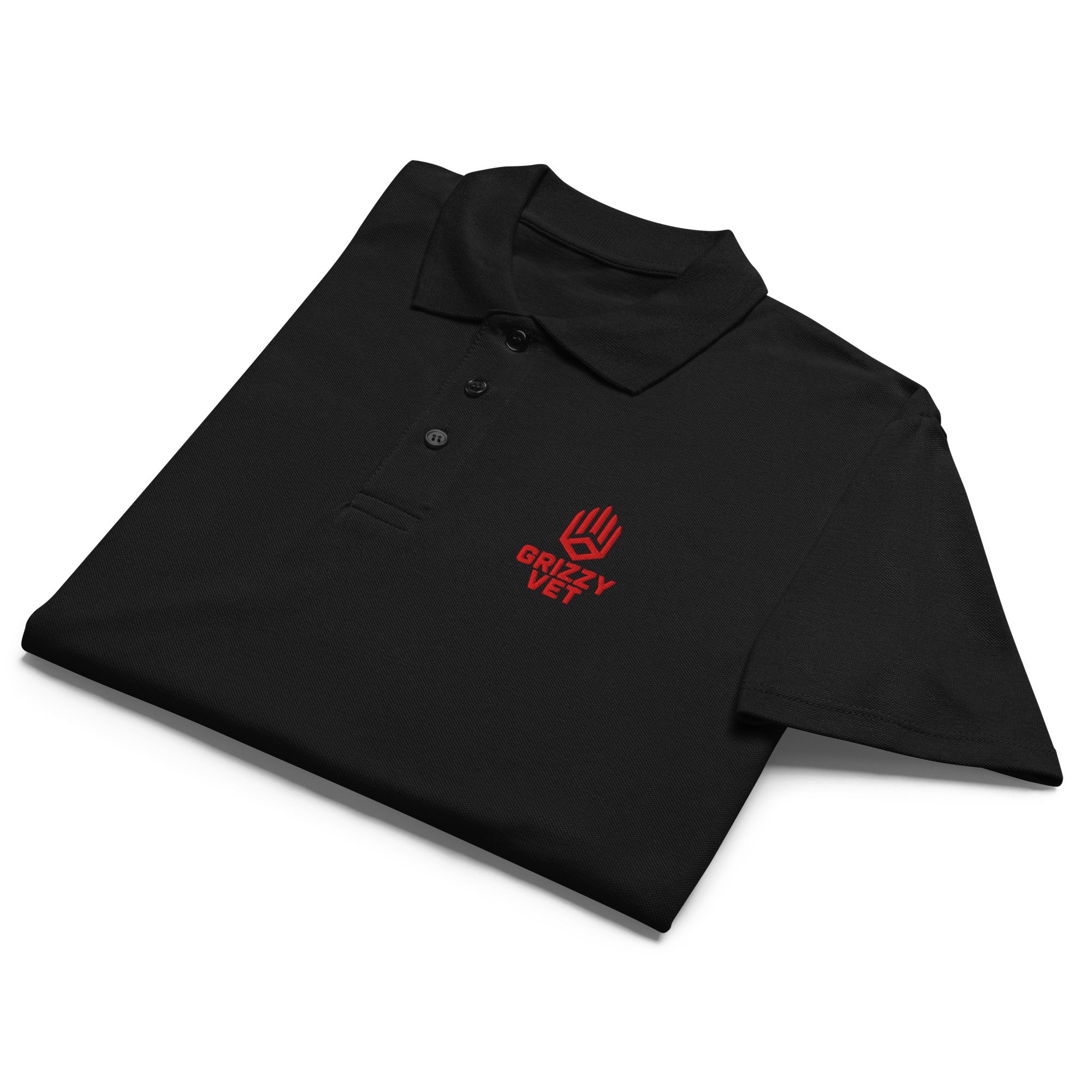 Grizzy Vet (Premium pique) Polo Shirt