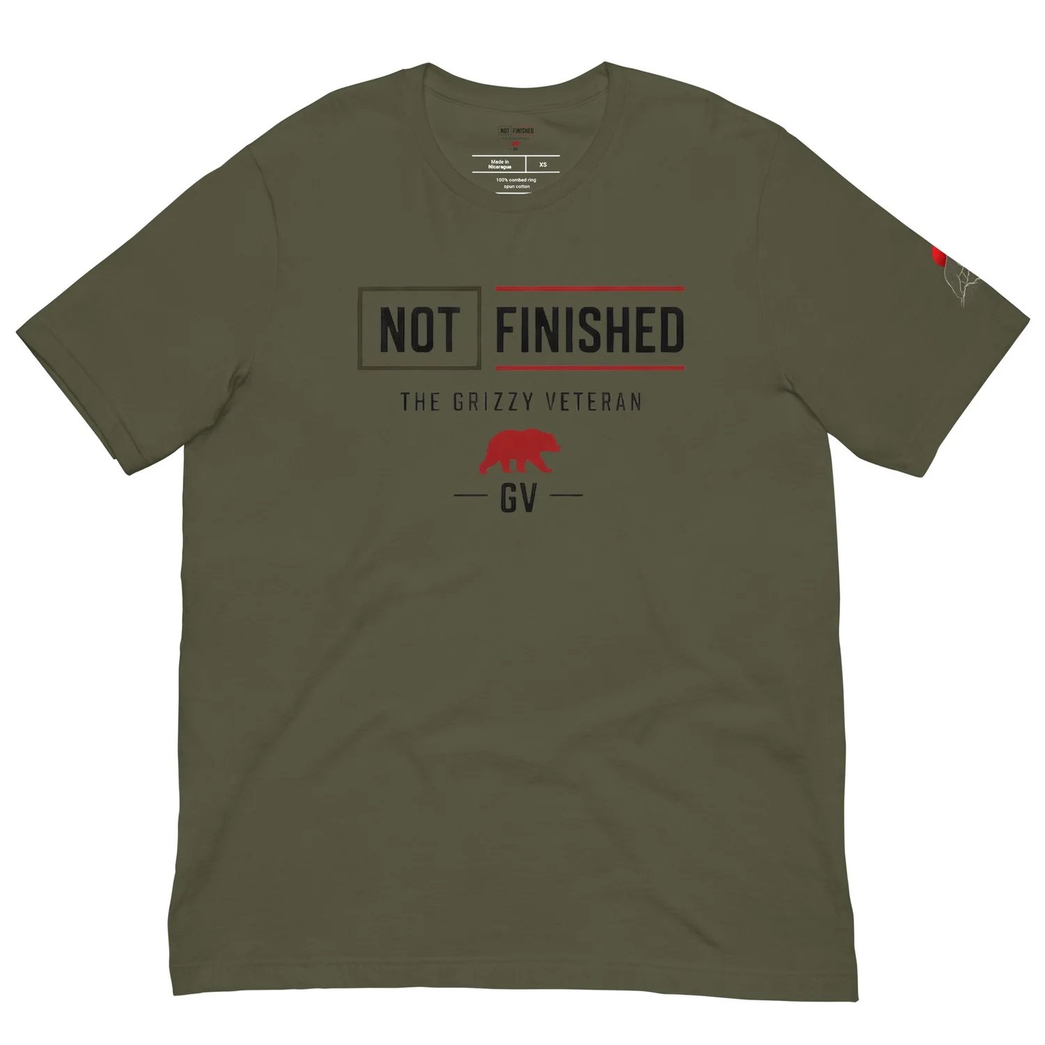 NOT FINISHED — Grizzy Veteran Tee